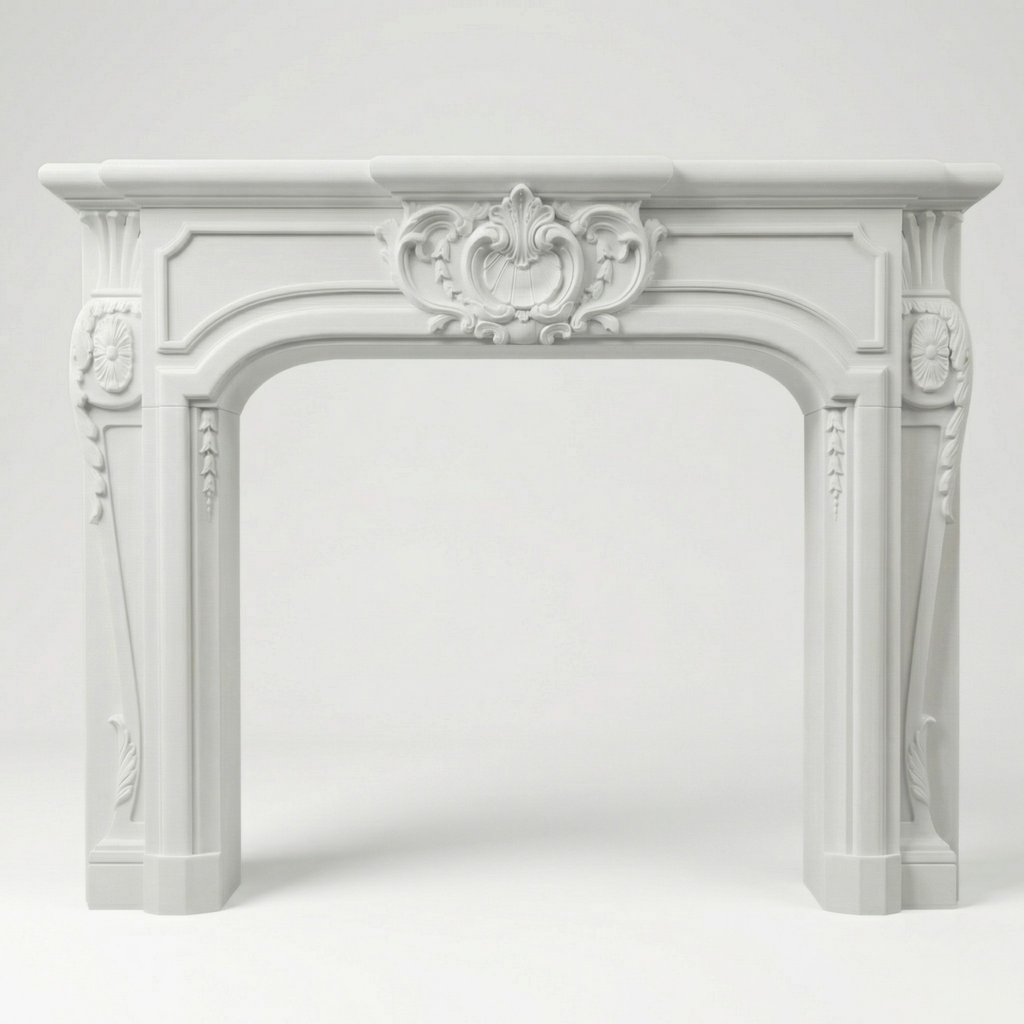 Turan Cast Stone Fireplace Surround