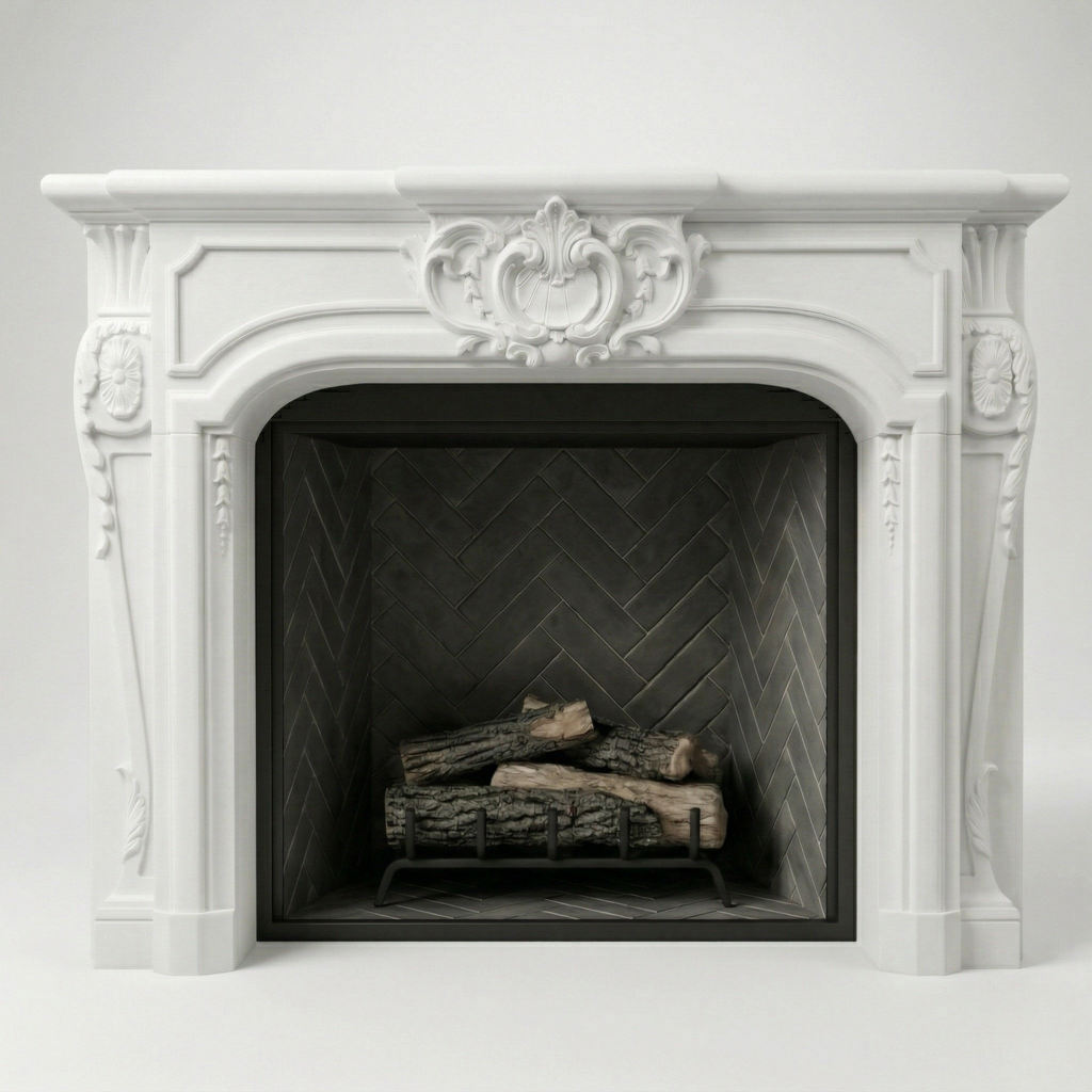 Turan Cast Stone Fireplace Surround
