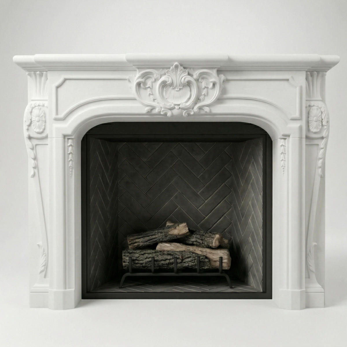 Turan Cast Stone Fireplace Surround
