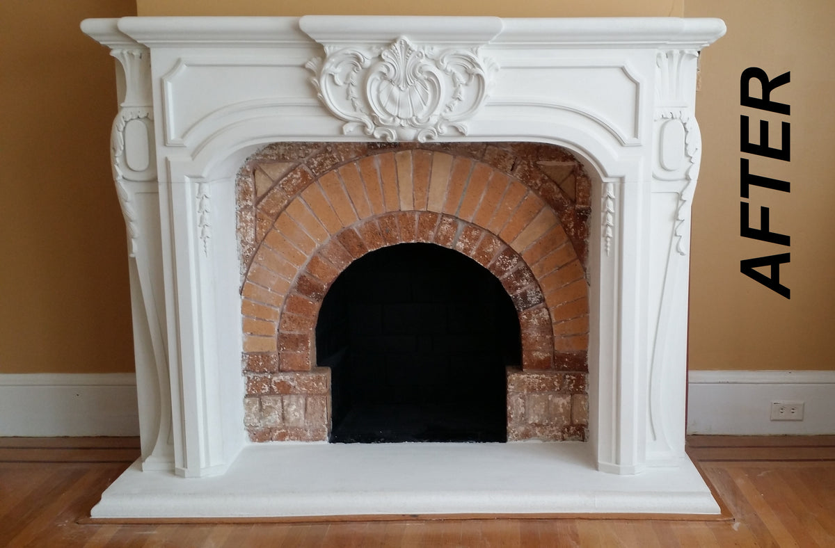 Turan Cast Stone Fireplace Surround