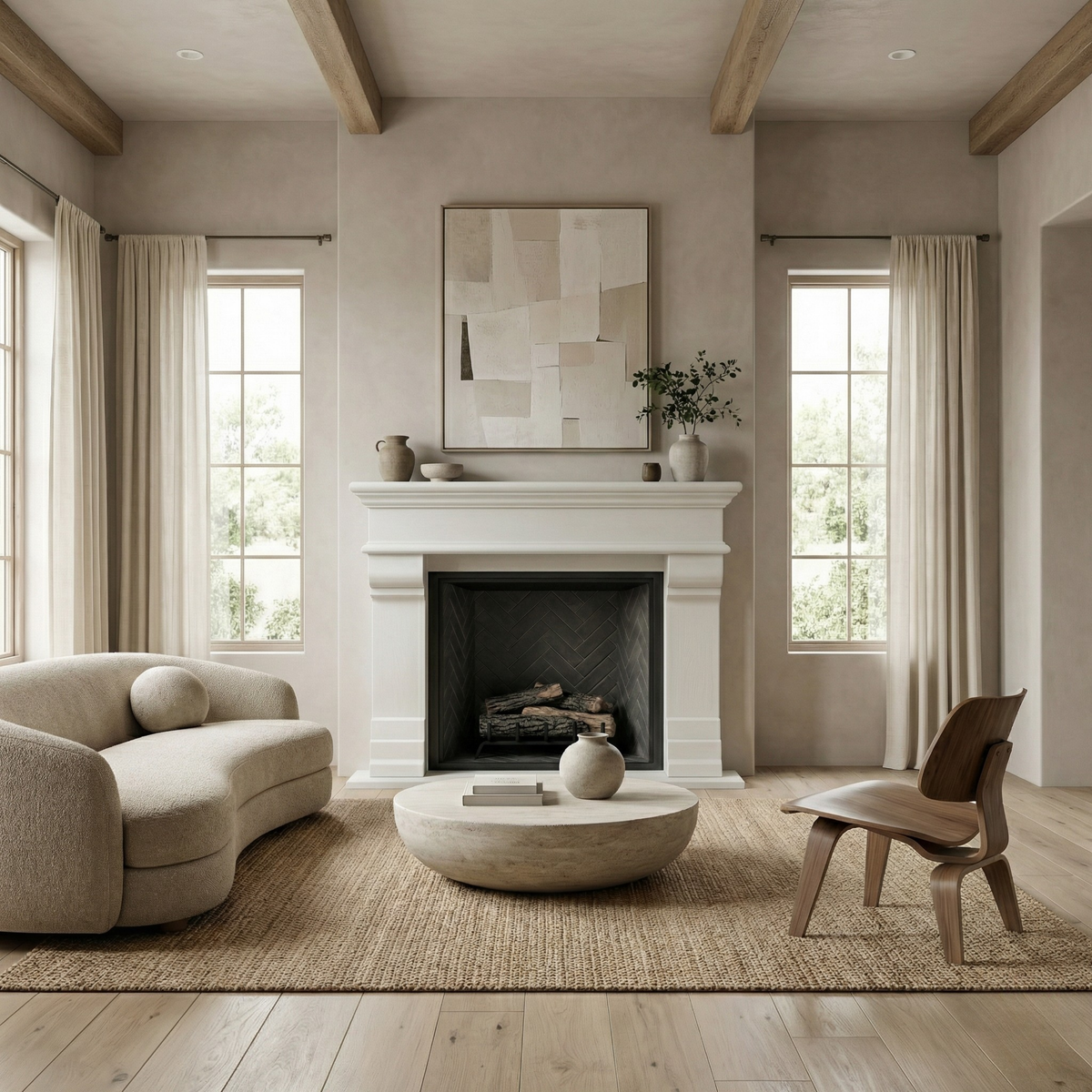 Avalon Cast Stone Fireplace Mantel