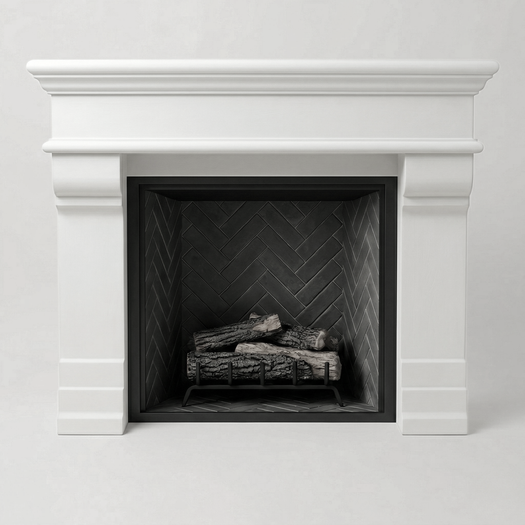 Avalon Cast Stone Fireplace Mantel