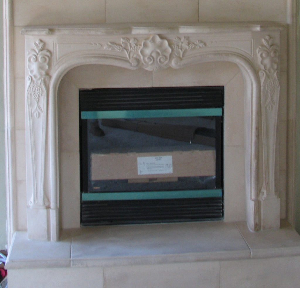 Montecito Cast Stone Fireplace Surround