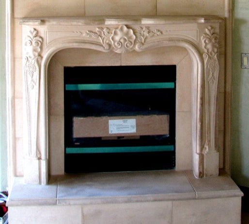 Montecito Cast Stone Fireplace Surround