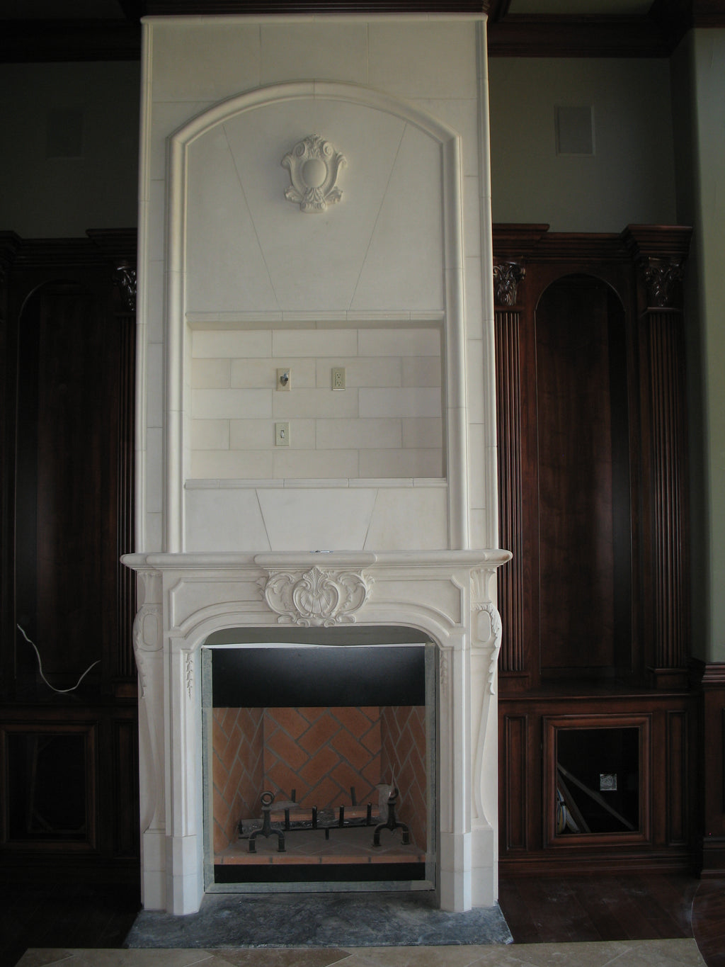 Turan Cast Stone Fireplace Surround