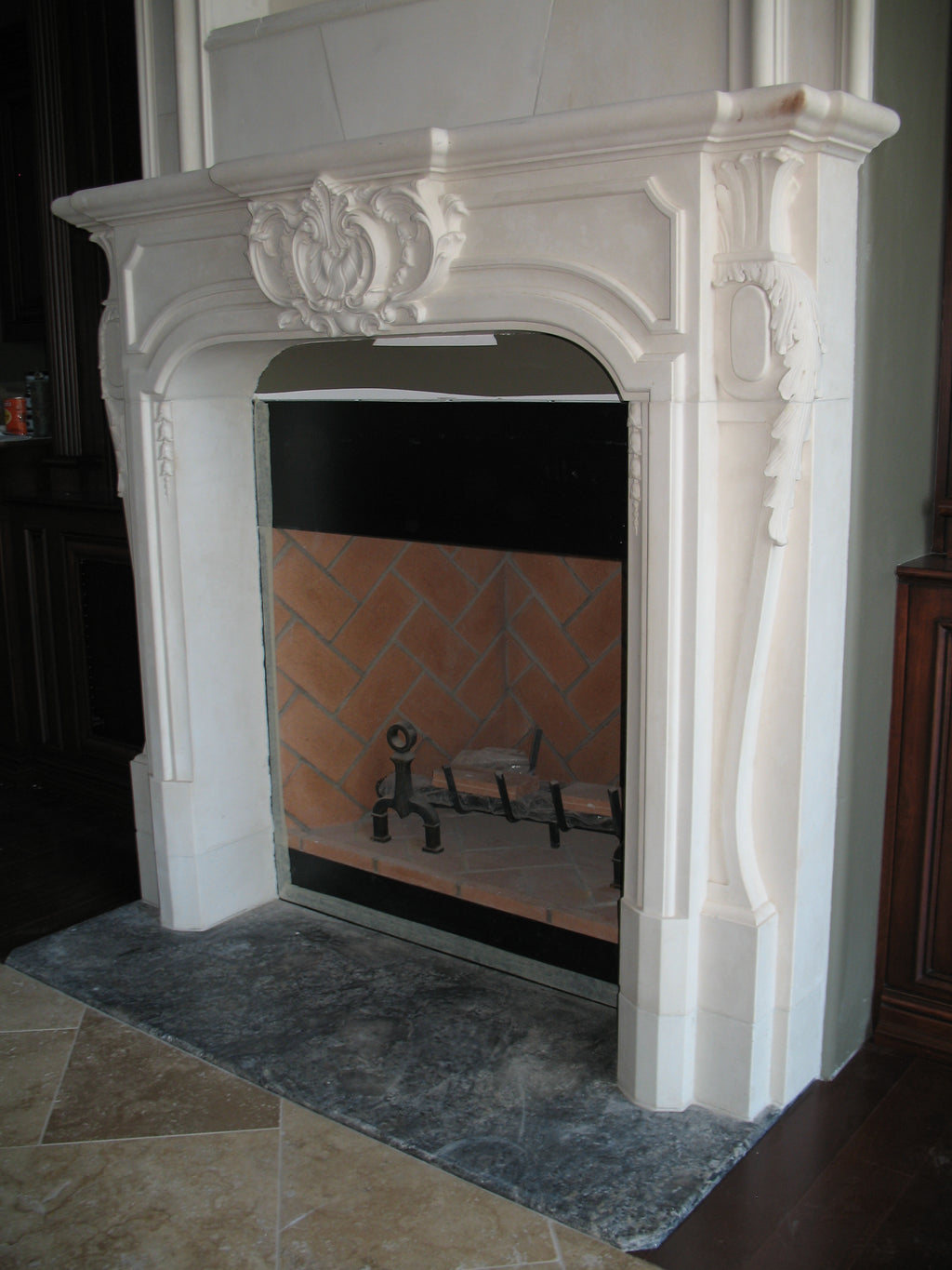 Turan Cast Stone Fireplace Surround