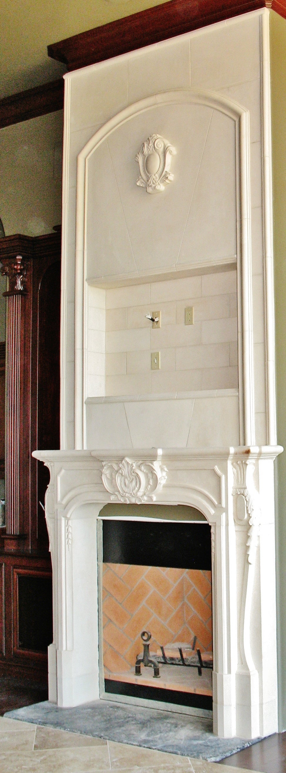 Turan Cast Stone Fireplace Surround
