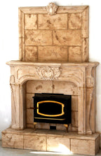 Turan Cast Stone Fireplace Surround